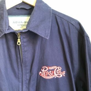 Pepsi Cola Weatherproof Aqua Shed Canvas Jacket